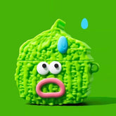 AirPods Case Green Silicone Bitter Melon Cute Funny